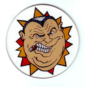 Mousin Around Pinball Machine Plastic Drink Coaster Game Promo Cigar Man